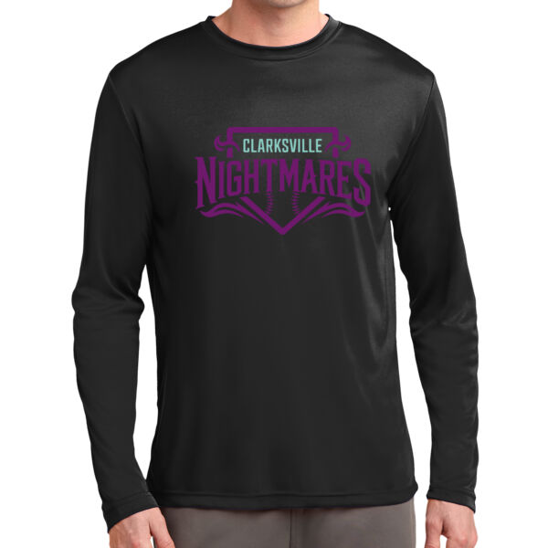 Clarksville Nightmares + Custom Names  - Long Sleeve PosiCharge ® Competitor Tee Thumbnail