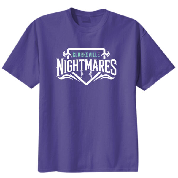 Clarksville Nightmares + Custom Names  - Youth Core Blend Tee 2 Thumbnail