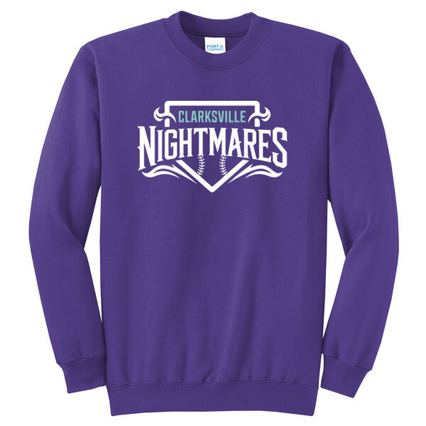 Clarksville Nightmares + Custom Names  - Core Fleece Crewneck Sweatshirt 2 Thumbnail